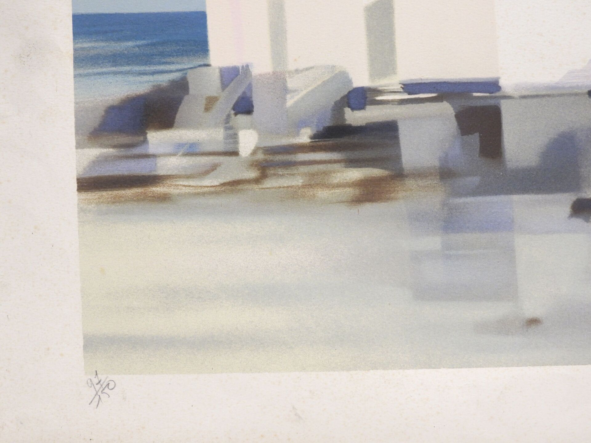 Vers la plage — edition number at lower left