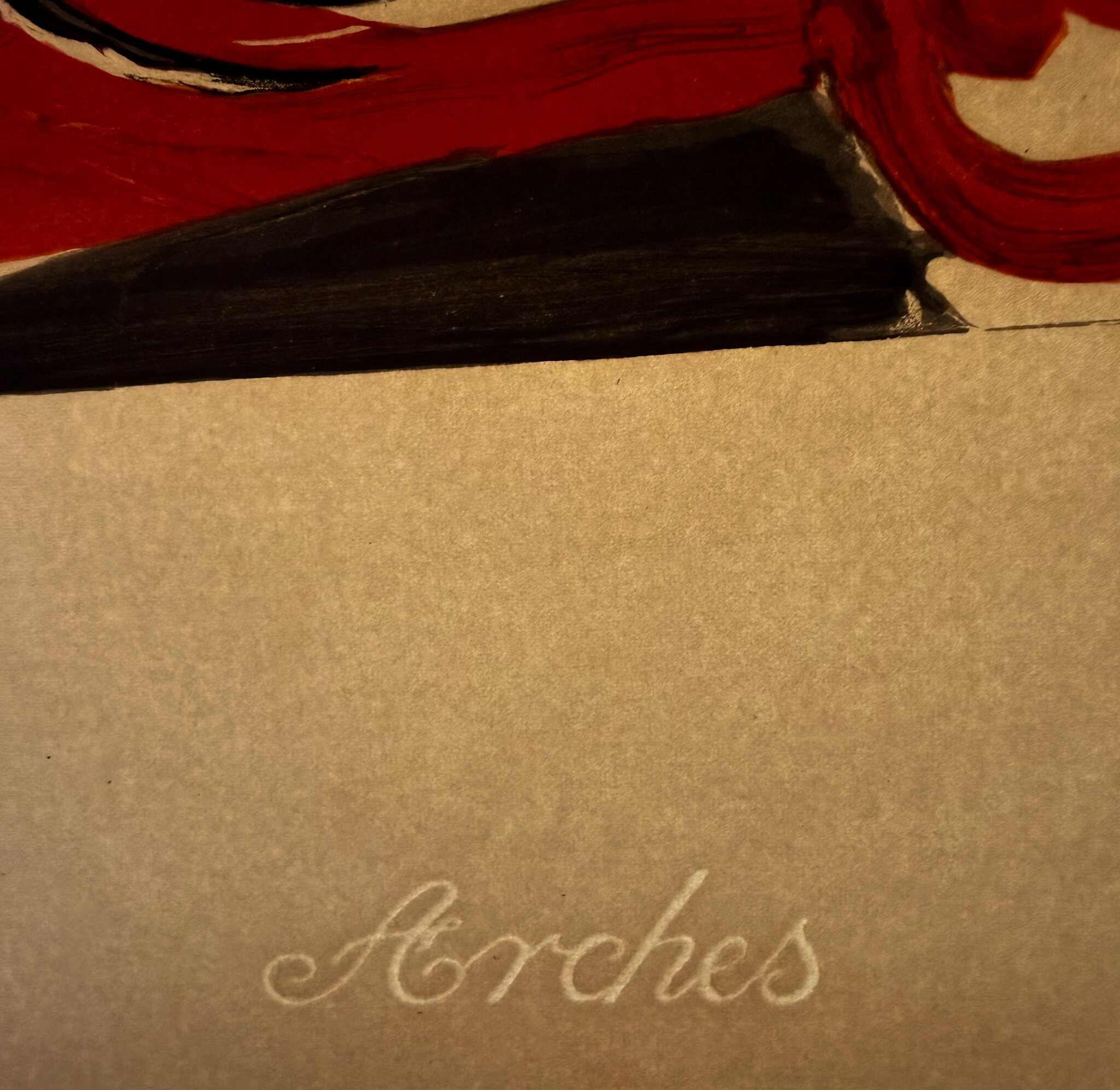 Le cavalier — Arches watermark visible in the paper
