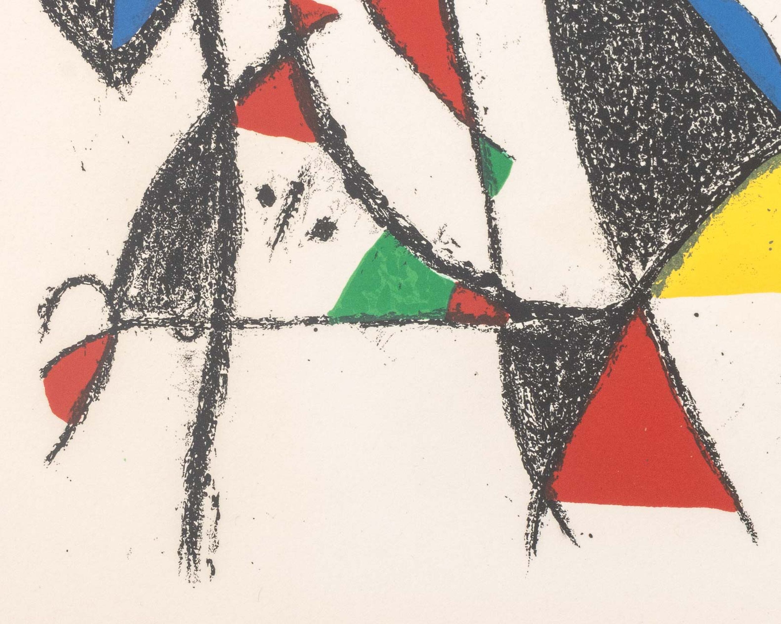 Lithograph IX — lower left detail of the angular forms