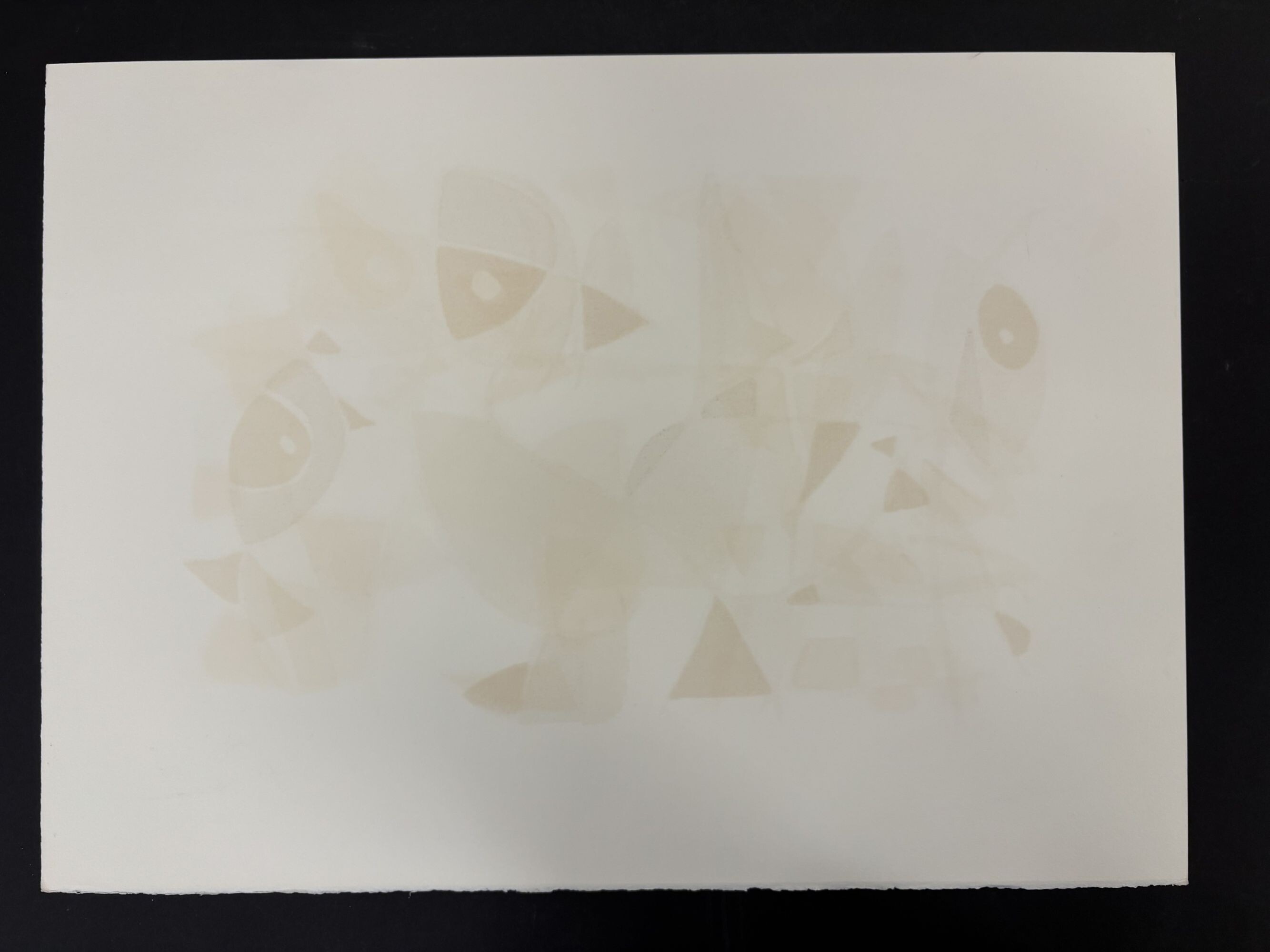 Lithograph IX — reverse of the sheet